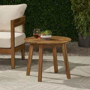 Outdoor Acacia Wood Side Table - NH793213 patio chairs, outdoor seating