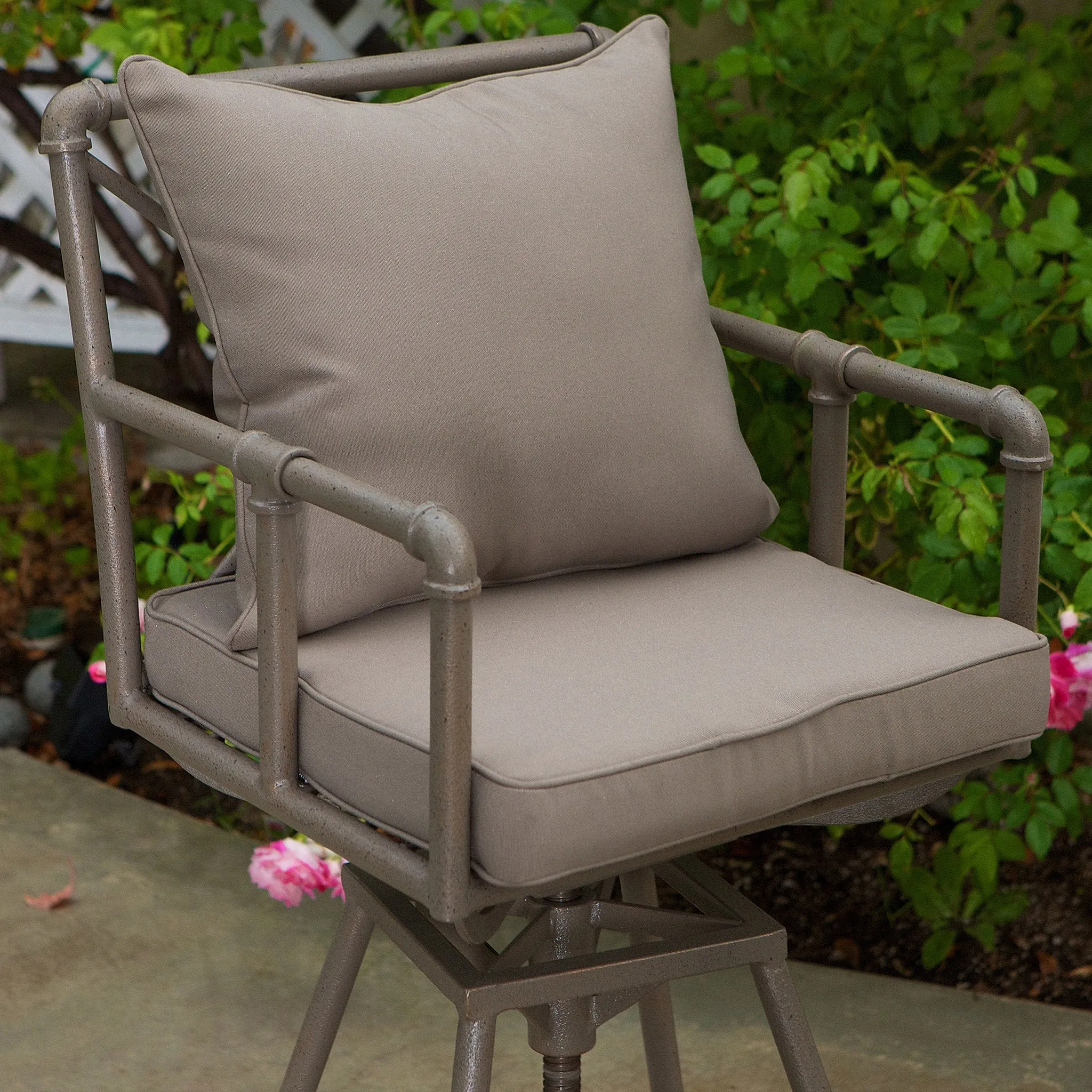 Outdoor Adjustable Height Swivel Bar Stools (set of 2) - NH823912