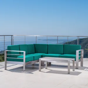Outdoor Aluminum 5 Seater Sectional Sofa Set - NH867403 serving bowl, serving dish