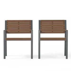 Outdoor Aluminum Chairs, Set of 2 - NH557313 patio chairs, outdoor seating