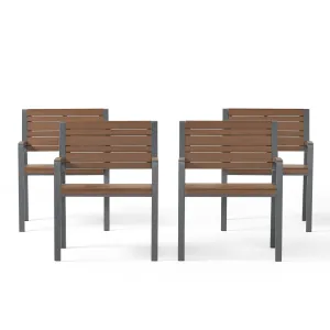 Outdoor Aluminum Chairs, Set of 4 - NH657313 chandelier, pendant light