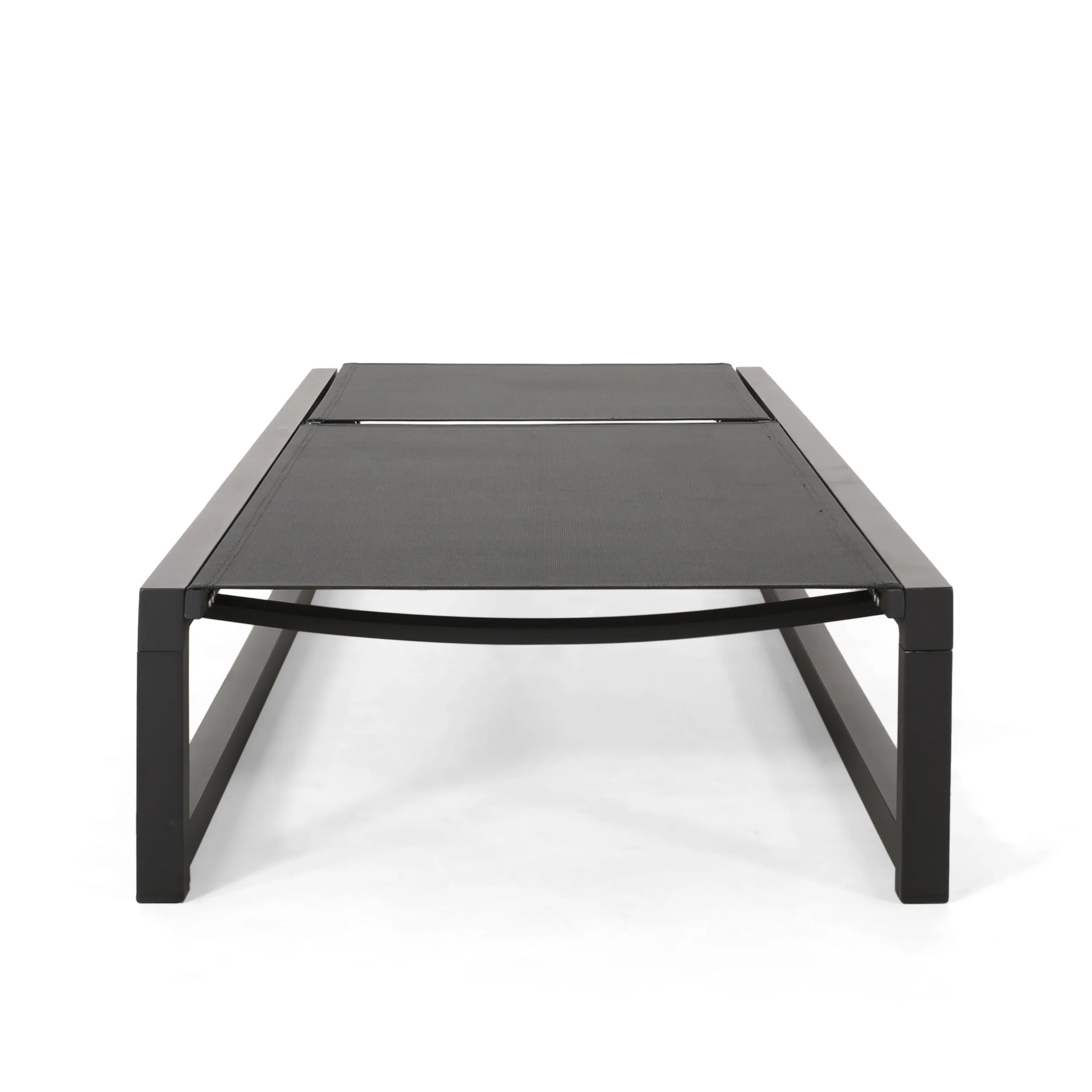 Outdoor Aluminum Chaise Lounge with Mesh Seating