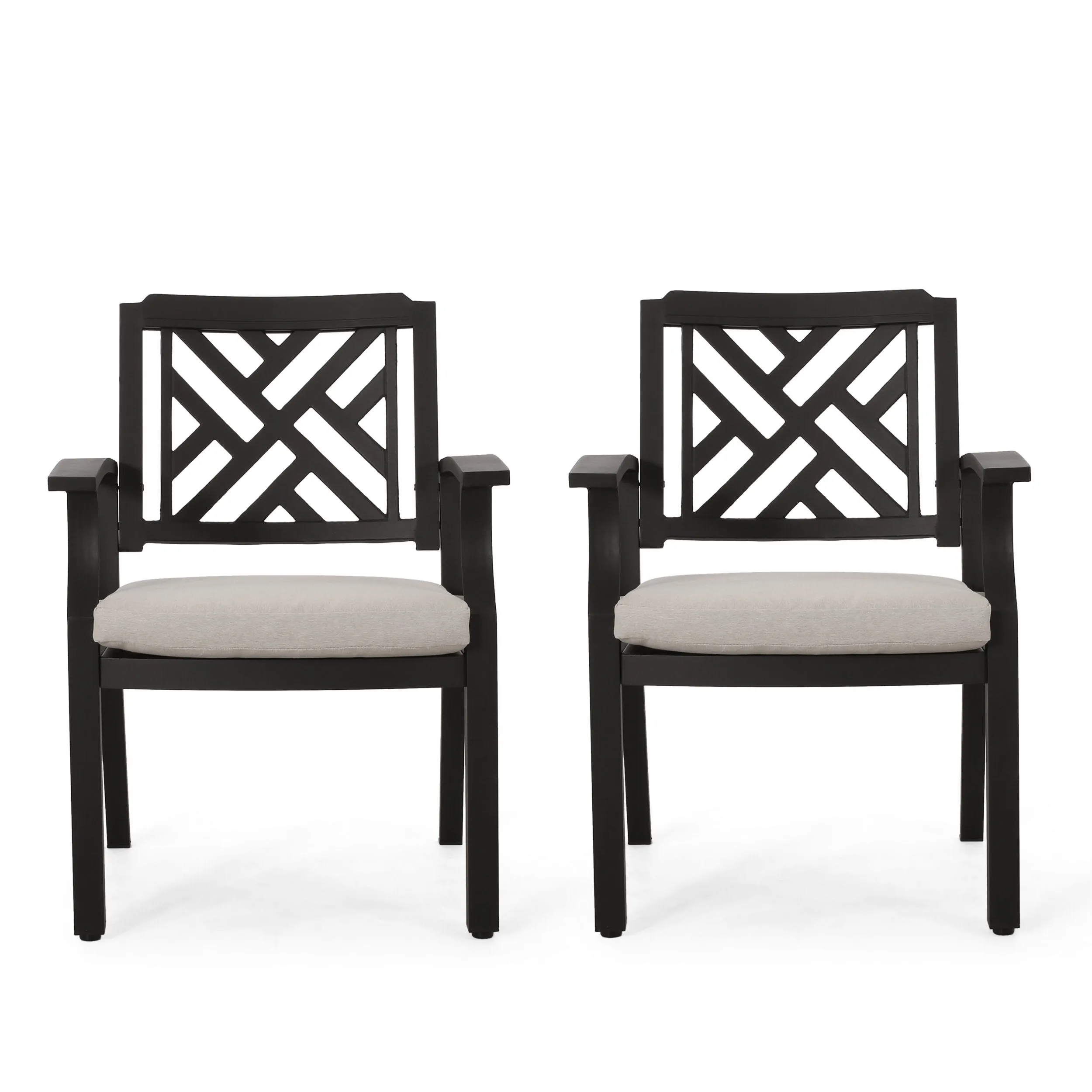 Outdoor Aluminum Dining Chairs, Set of 2 - NH800413 chandelier, pendant light
