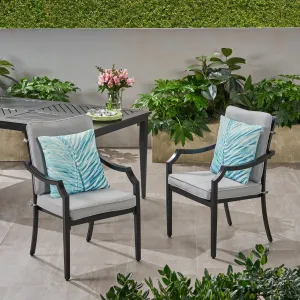 Outdoor Aluminum Dining Chairs with Cushions (Set of 2) - NH653803 patio chairs, outdoor seating