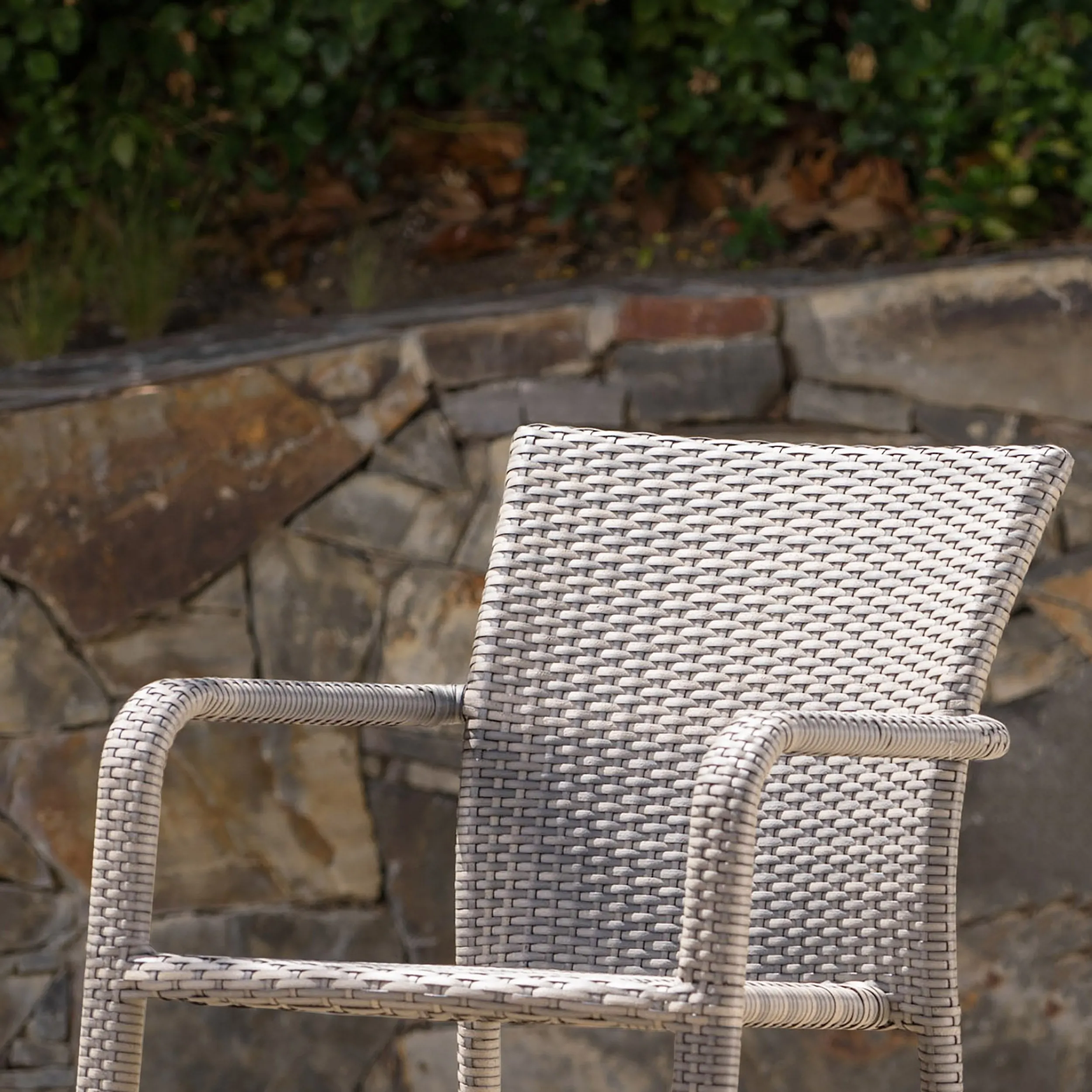 Outdoor Aluminum Framed Wicker 5 Piece Dining Set - NH922103
