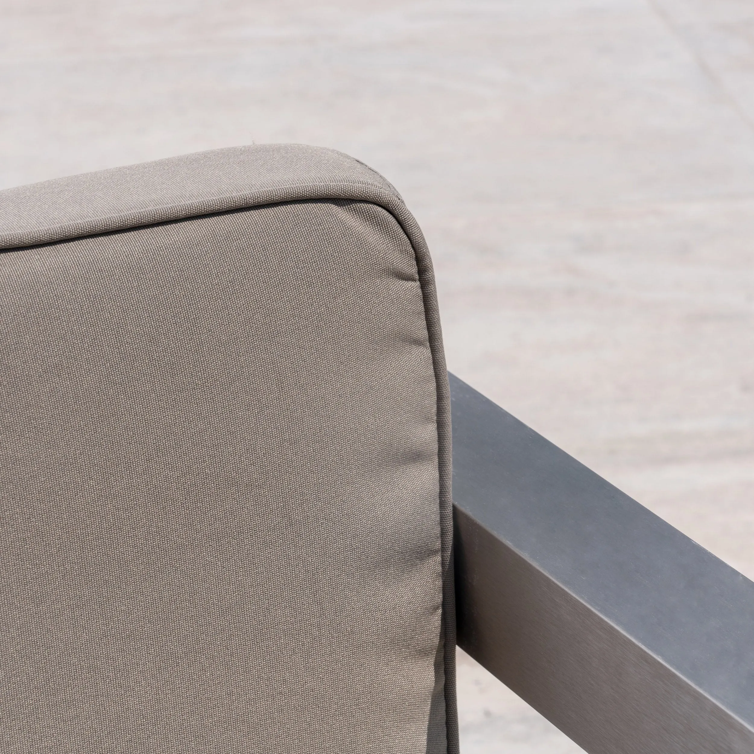 Outdoor Aluminum Loveseat and Tempered Glass-Topped Coffee Table - NH564603