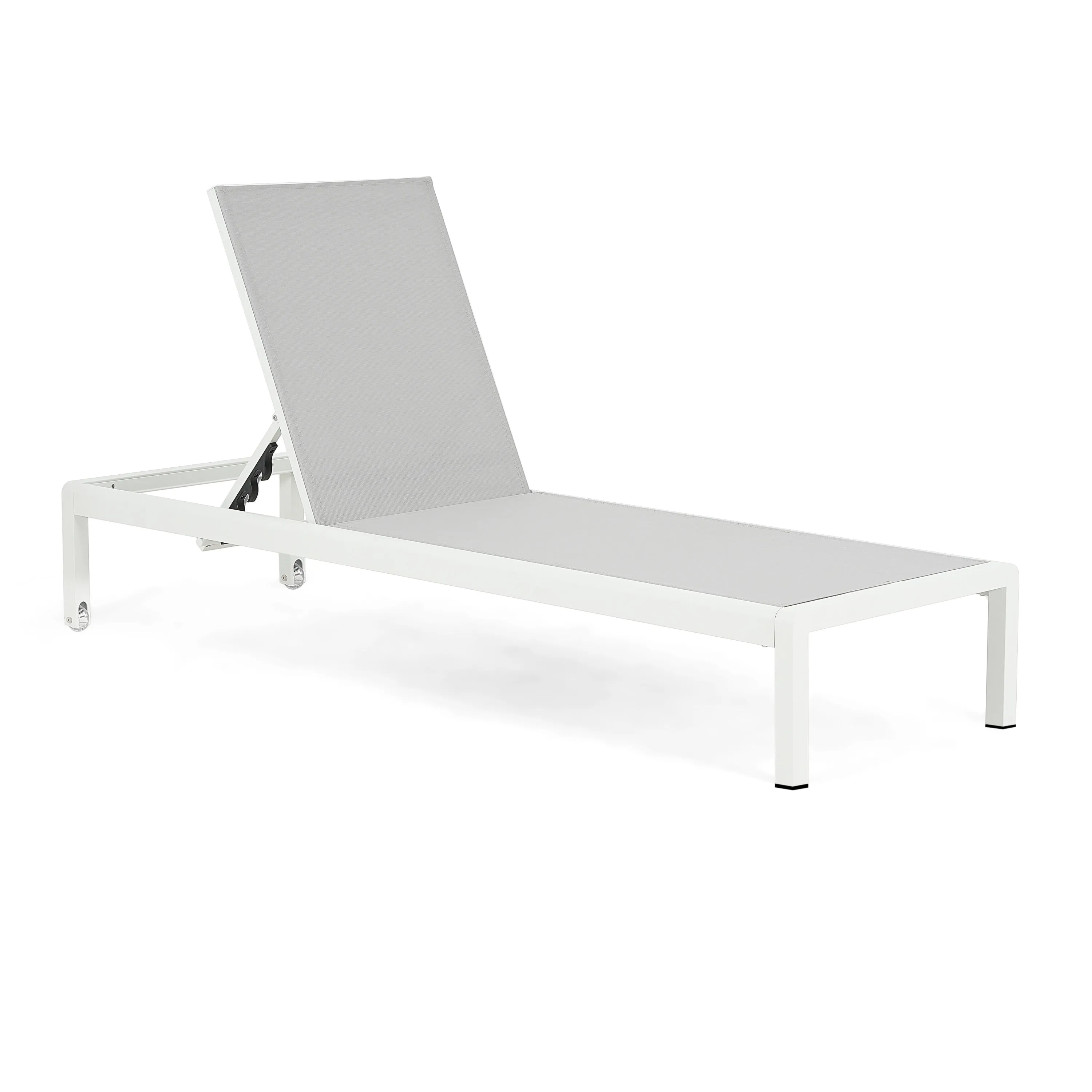 Outdoor Aluminum Pool Patio Beach Chaise Lounge Chair,Set of 2