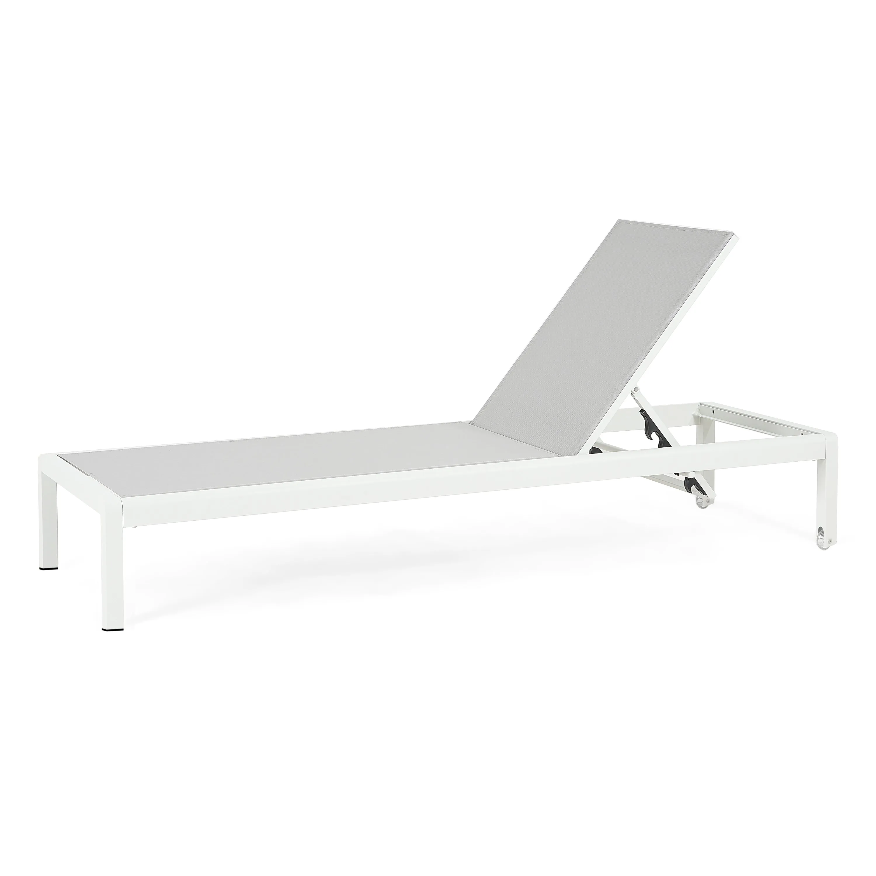 Outdoor Aluminum Pool Patio Beach Chaise Lounge Chair,Set of 2