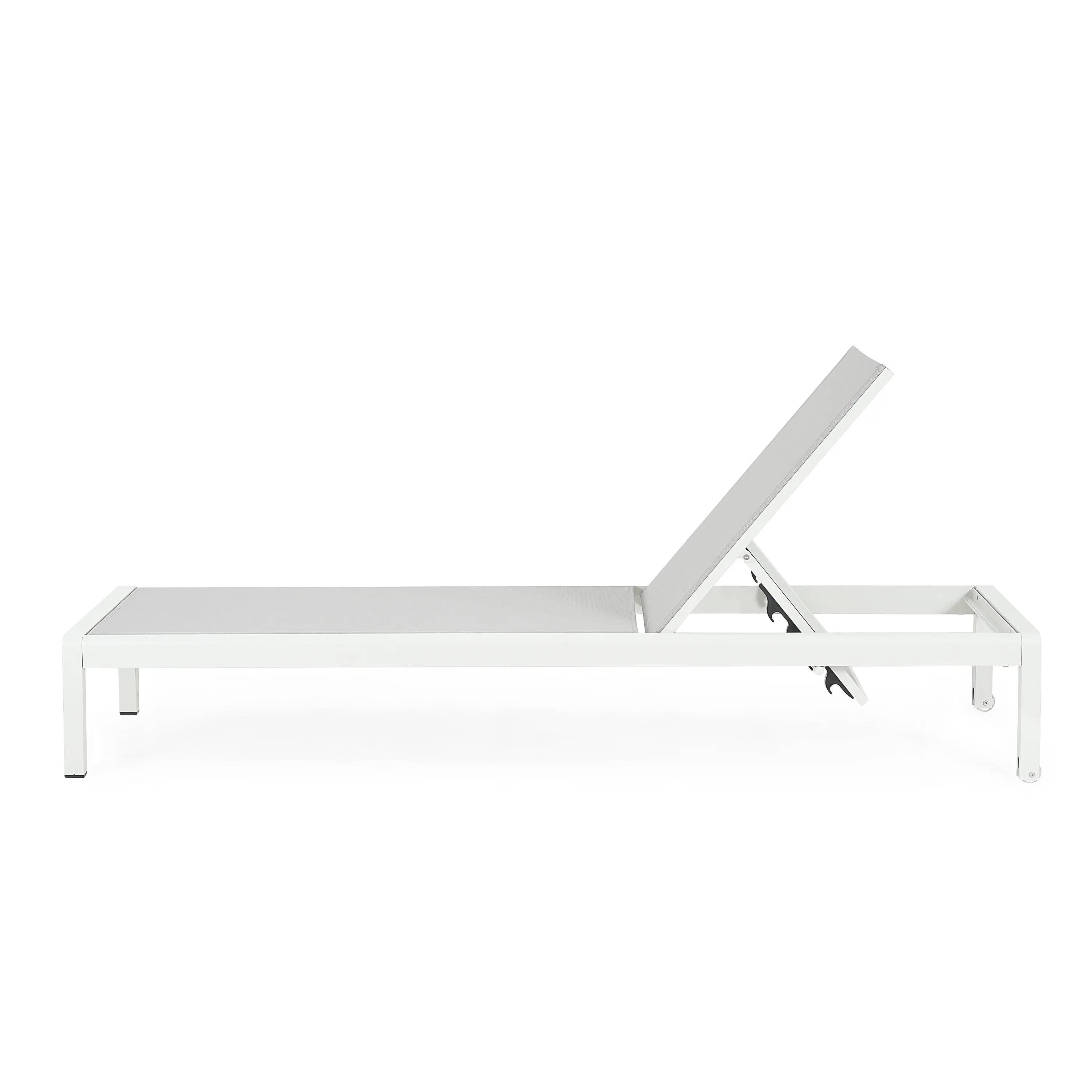 Outdoor Aluminum Pool Patio Beach Chaise Lounge Chair,Set of 2