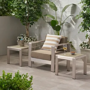Outdoor Aluminum Side Table (Set of 2) - NH501903 coffee table, accent table