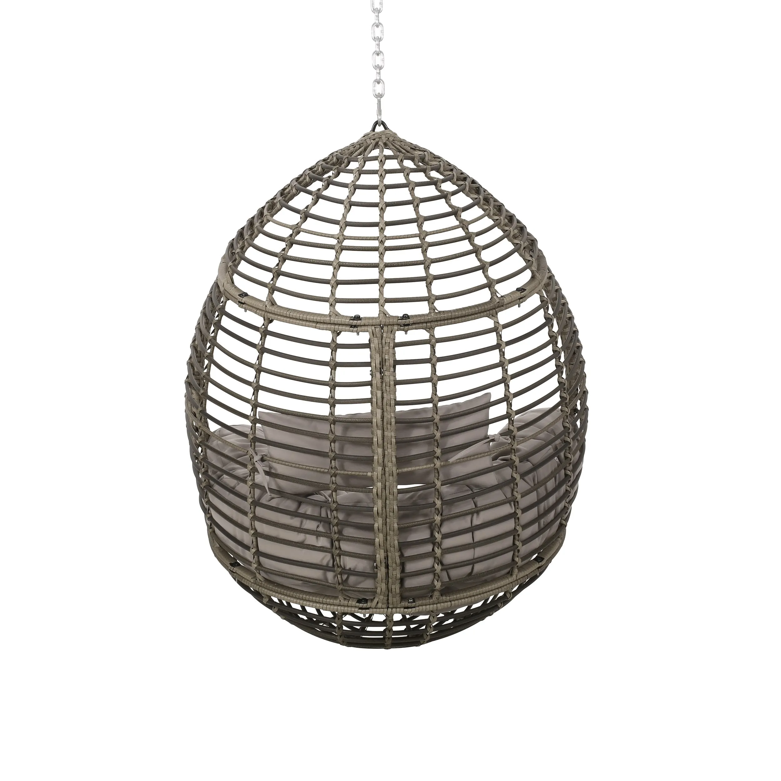 Outdoor and Indoor Wicker Hanging Chair with 8 Foot Chain (NO STAND) - NH394313