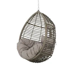 Outdoor and Indoor Wicker Hanging Chair with 8 Foot Chain (NO STAND) - NH394313 patio chairs, outdoor seating