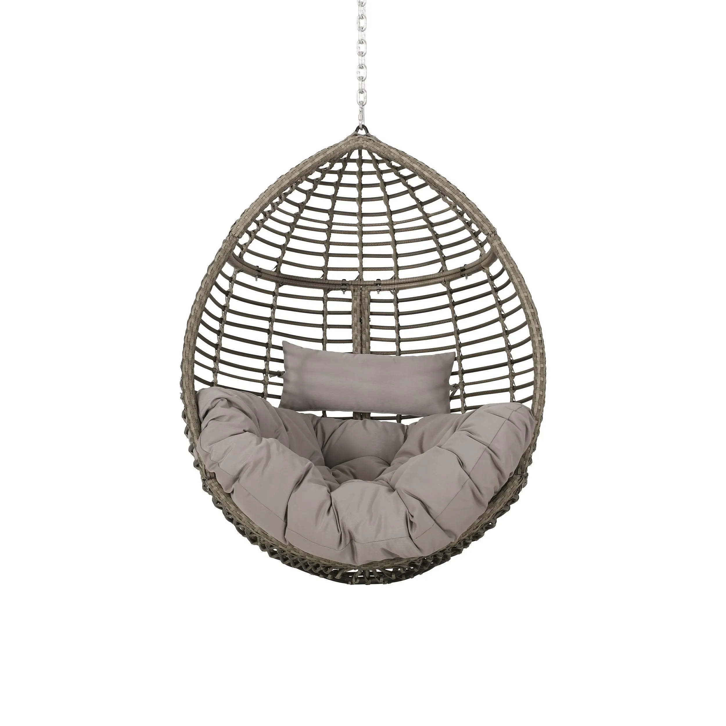 Outdoor and Indoor Wicker Hanging Chair with 8 Foot Chain (NO STAND) - NH394313