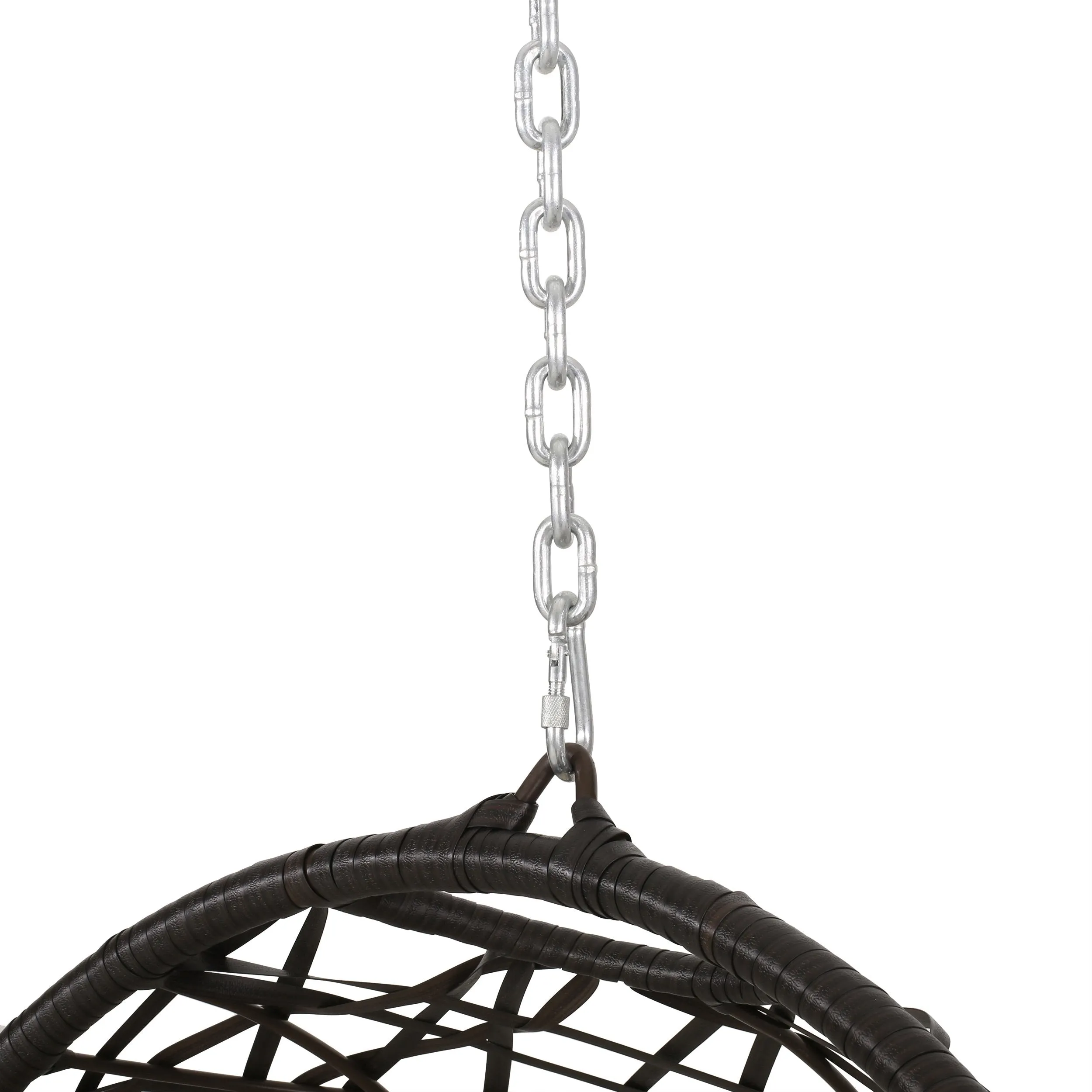 Outdoor and Indoor Wicker Hanging Chair with 8 Foot Chain (NO STAND) - NH684313
