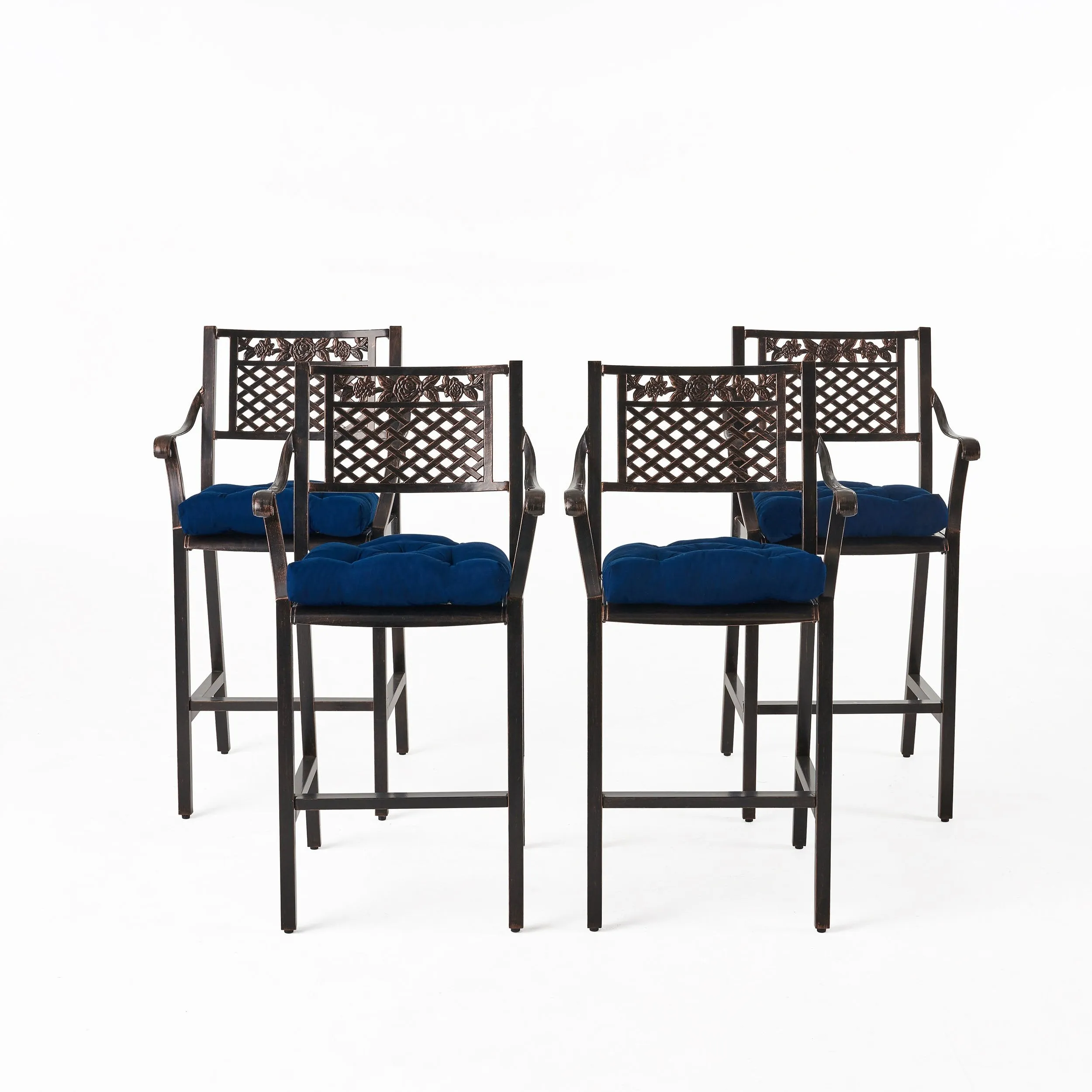 Outdoor Barstool with Cushion (Set of 4) - NH631013