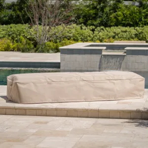 Outdoor Beige Waterproof Fabric Lounge Set Cover - NH715003 patio chairs, outdoor seating