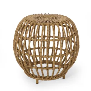 Outdoor Boho Wicker Side Table - NH995313 coffee table, accent table