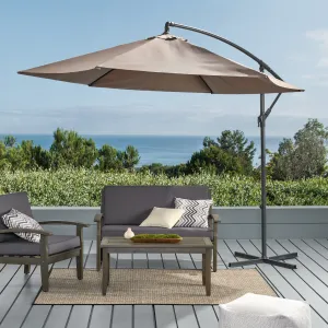 Outdoor Cantilever Patio Canopy Waterproof Umbrella - NH880592 cowhide rug, luxury rug