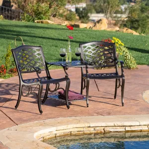 Outdoor Cast Aluminum 2-Seater Set - NH680932 clothes rack, garment rack