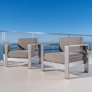 Outdoor Club Chairs w/ Water Resistant Cushions - NH716003 chandelier, pendant light