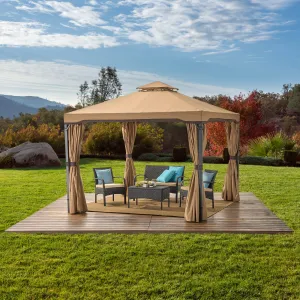 Outdoor Curtains With Mosquito Netting 10 x 10 Foot Gazebo - NH039492 cowhide rug, luxury rug