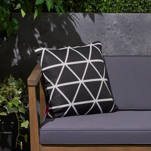 Outdoor Cushion, 17.75" Square, Modern Triangle Pattern, Contemporary - NH041703 patio chairs, outdoor seating