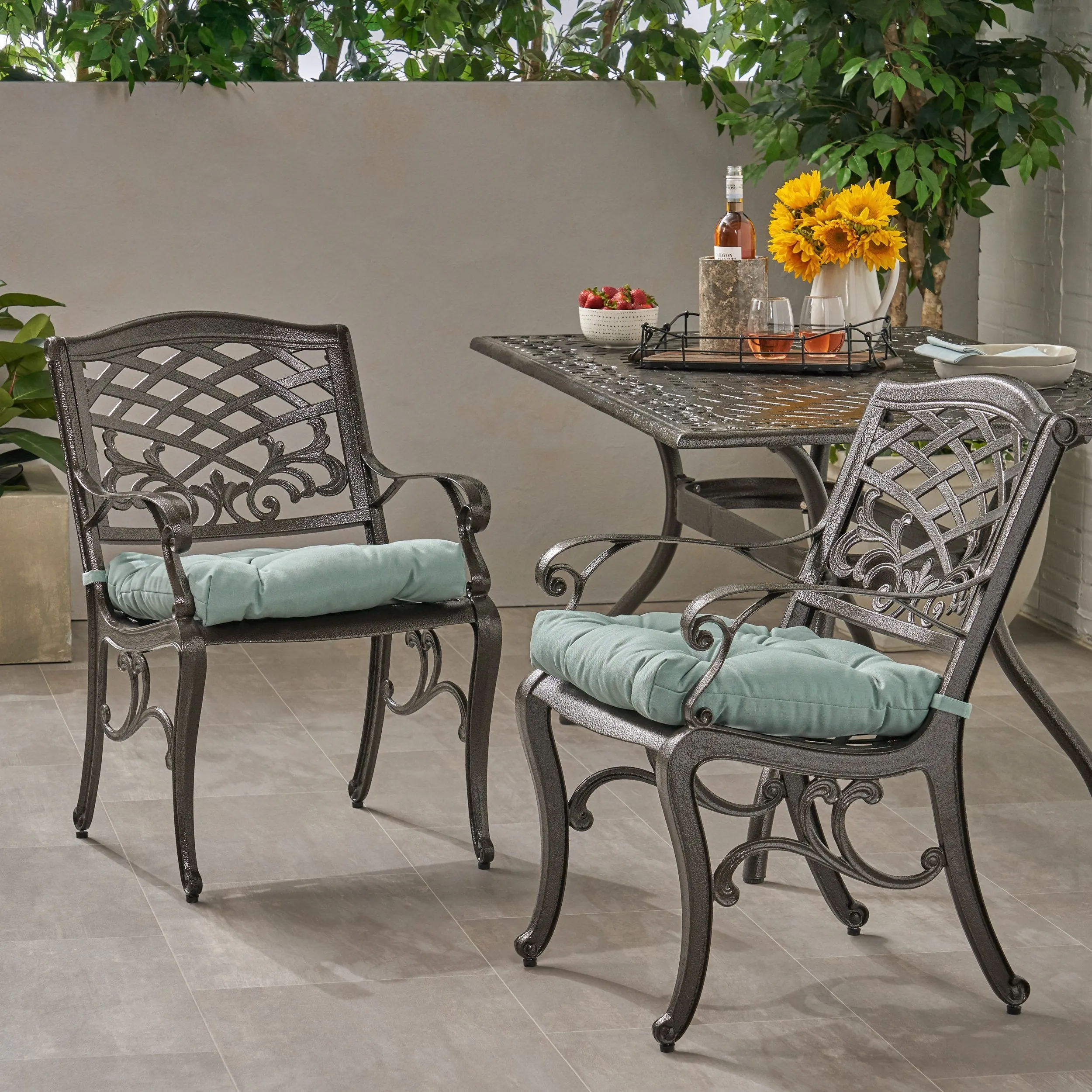 Outdoor Dining Chair with Cushion (Set of 2) - NH011013