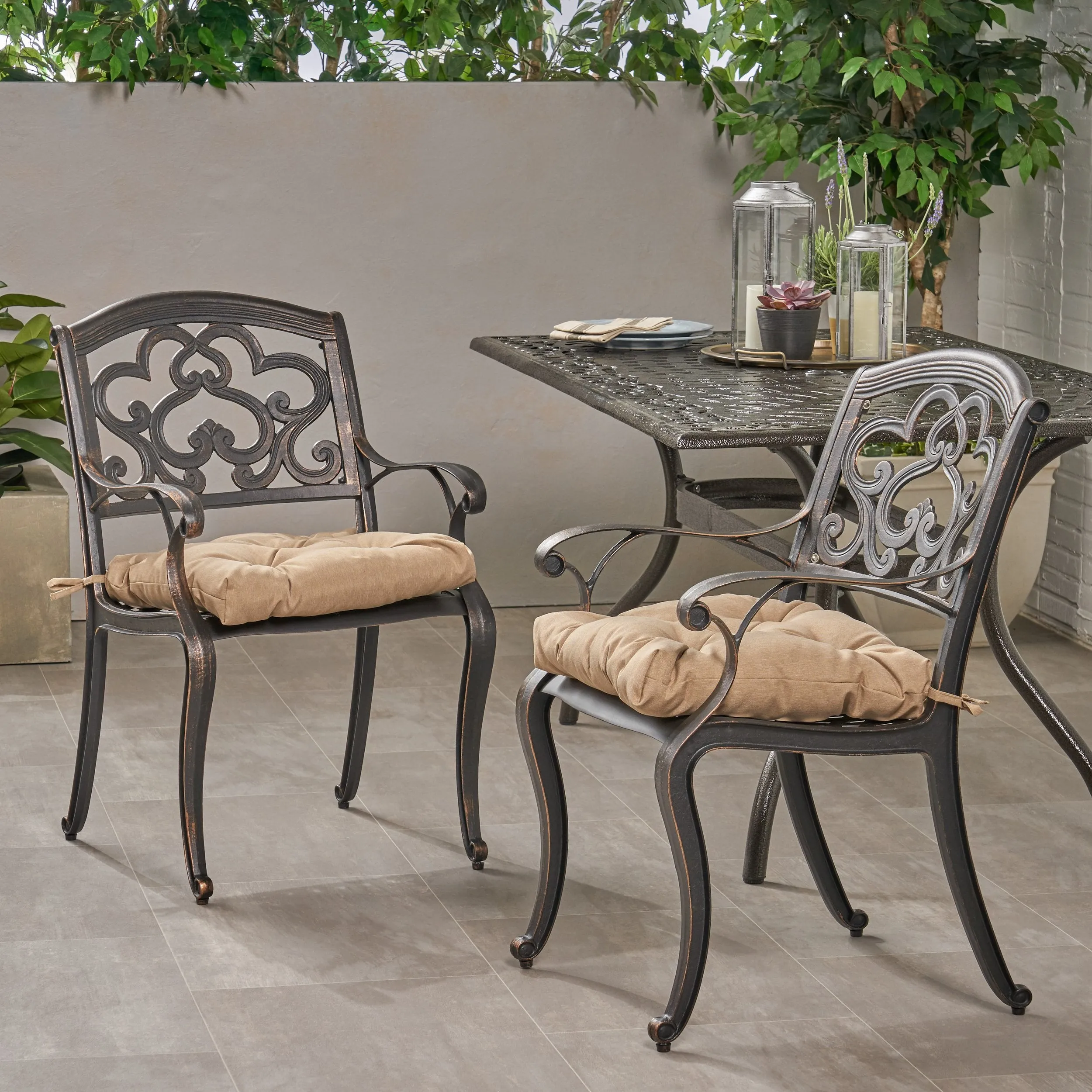Outdoor Dining Chair with Cushion (Set of 2) - NH061013