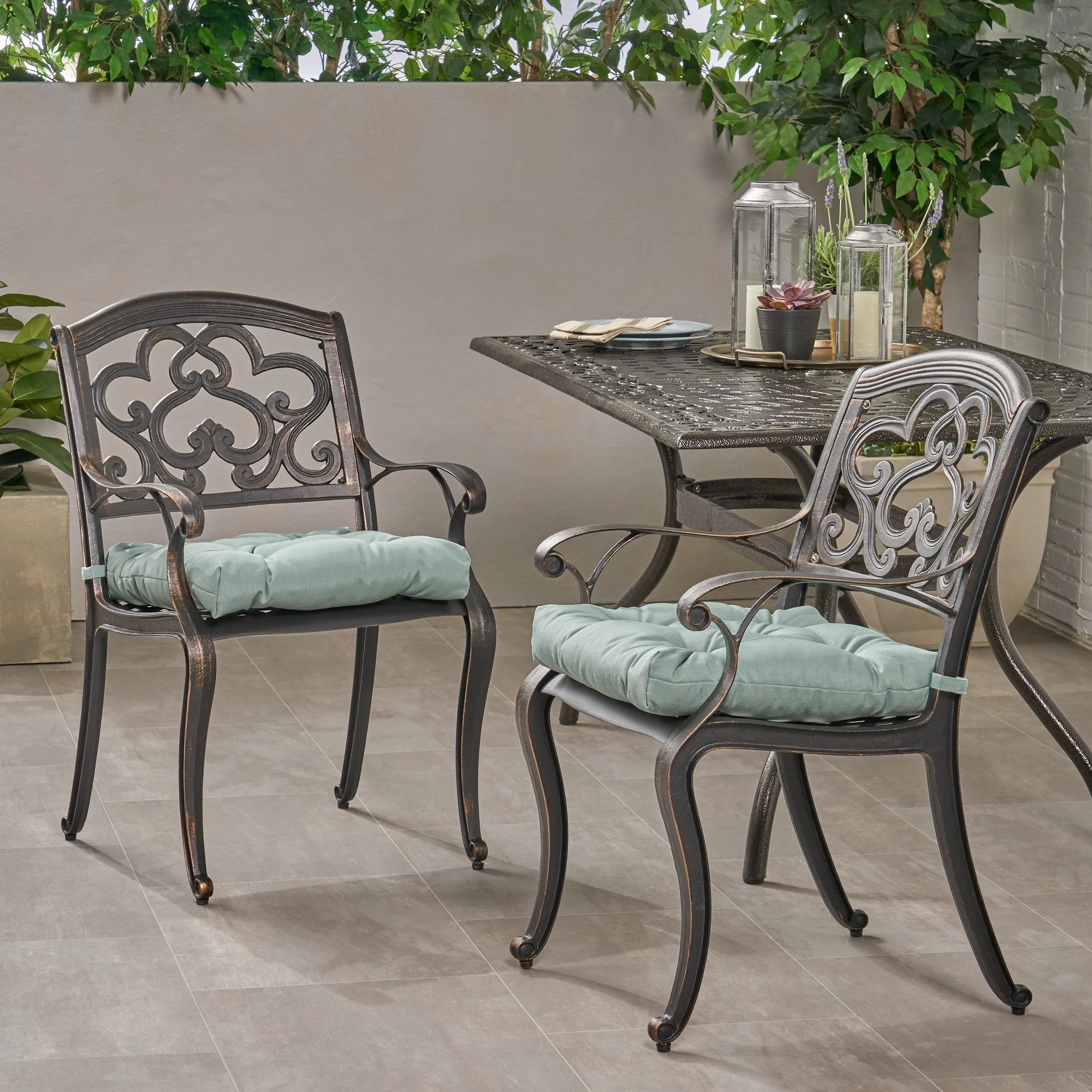 Outdoor Dining Chair with Cushion (Set of 2) - NH411013