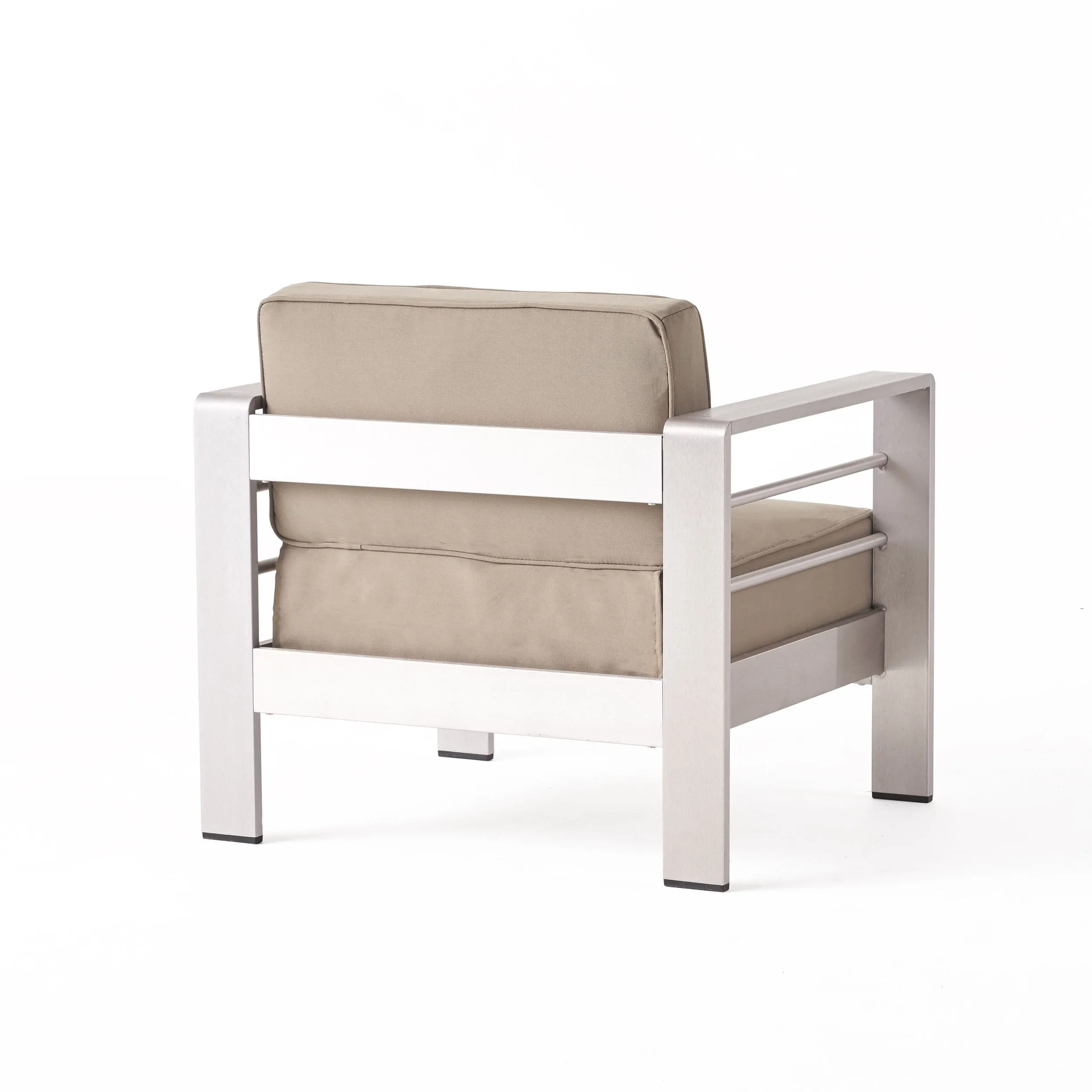 Outdoor Estate Collection Patio Set with Tempered Glass Top Dining Table - NH910703