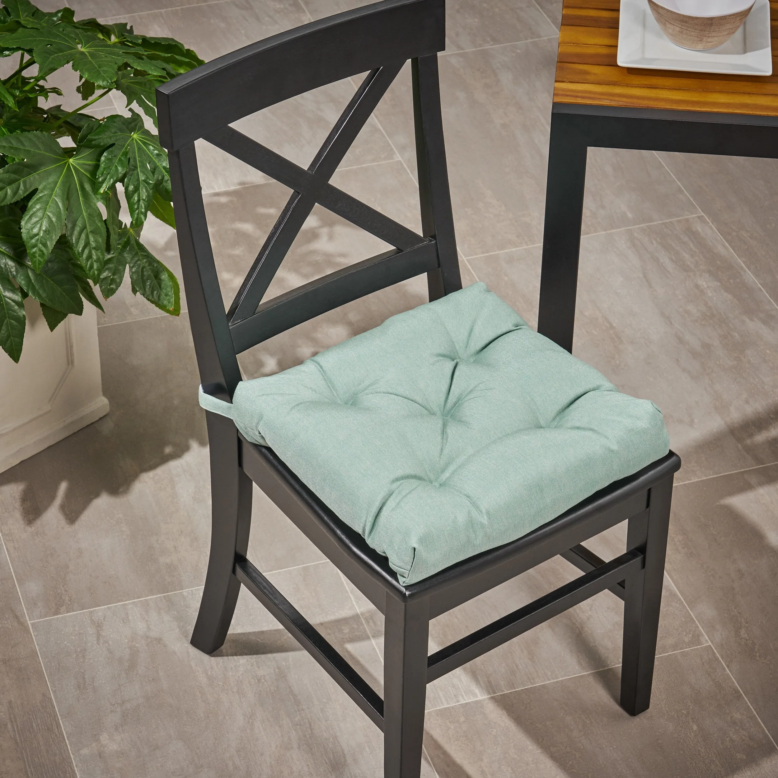 Outdoor Fabric Classic Tufted Chair Cushion - NH620013