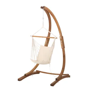 Outdoor Fabric Swing Hammock Chair with Stand - NH346313 patio chairs, outdoor seating