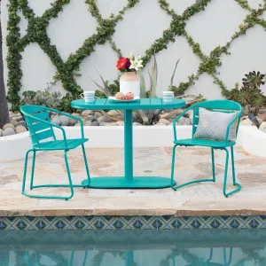Outdoor Finished Iron Bistro Set - NH904303 patio chairs, outdoor seating