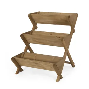 Outdoor Firwood 3 Tiered Plant Stand - NH835513 patio chairs, outdoor seating