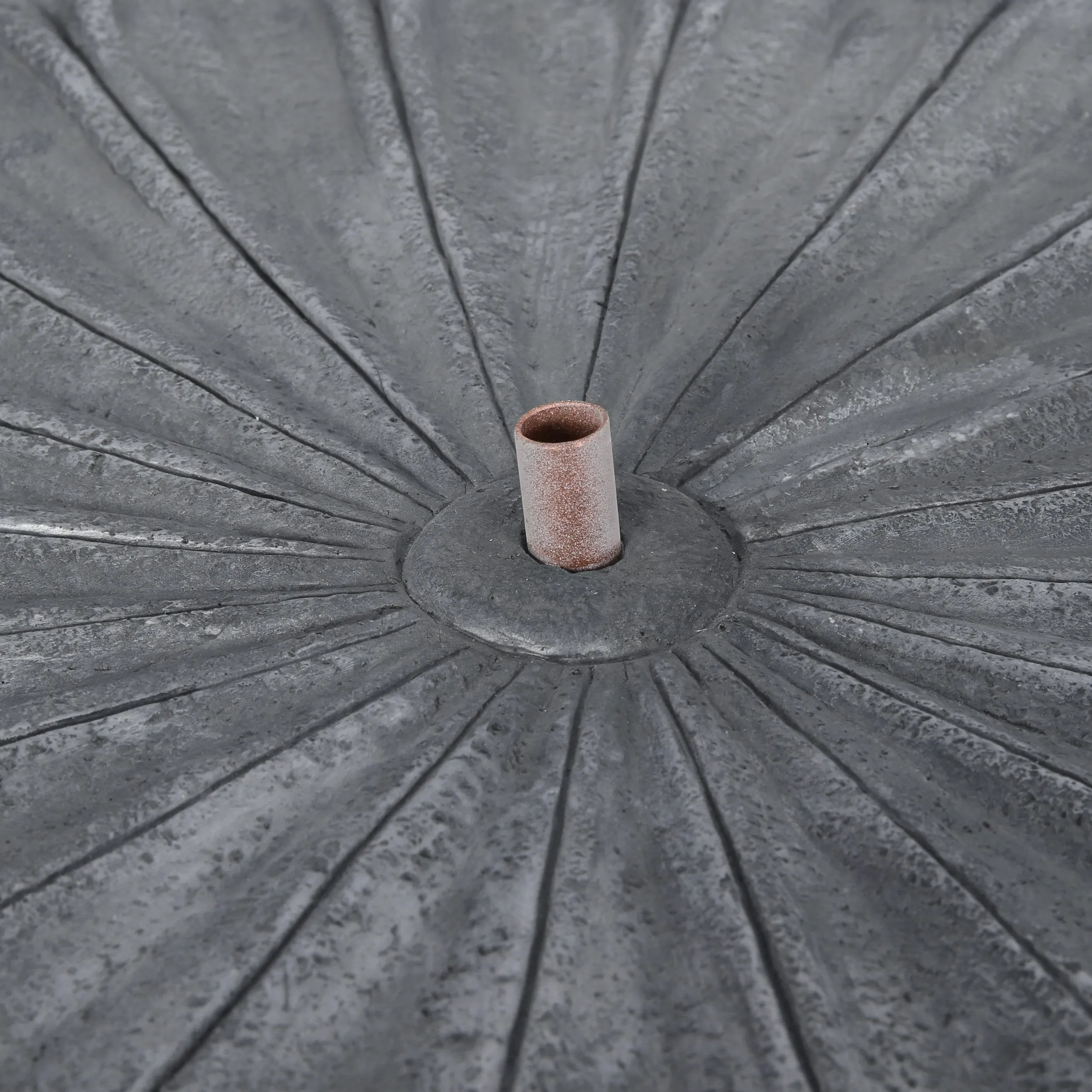 Outdoor Flower Bowl Fountain, Light Gray - NH847413