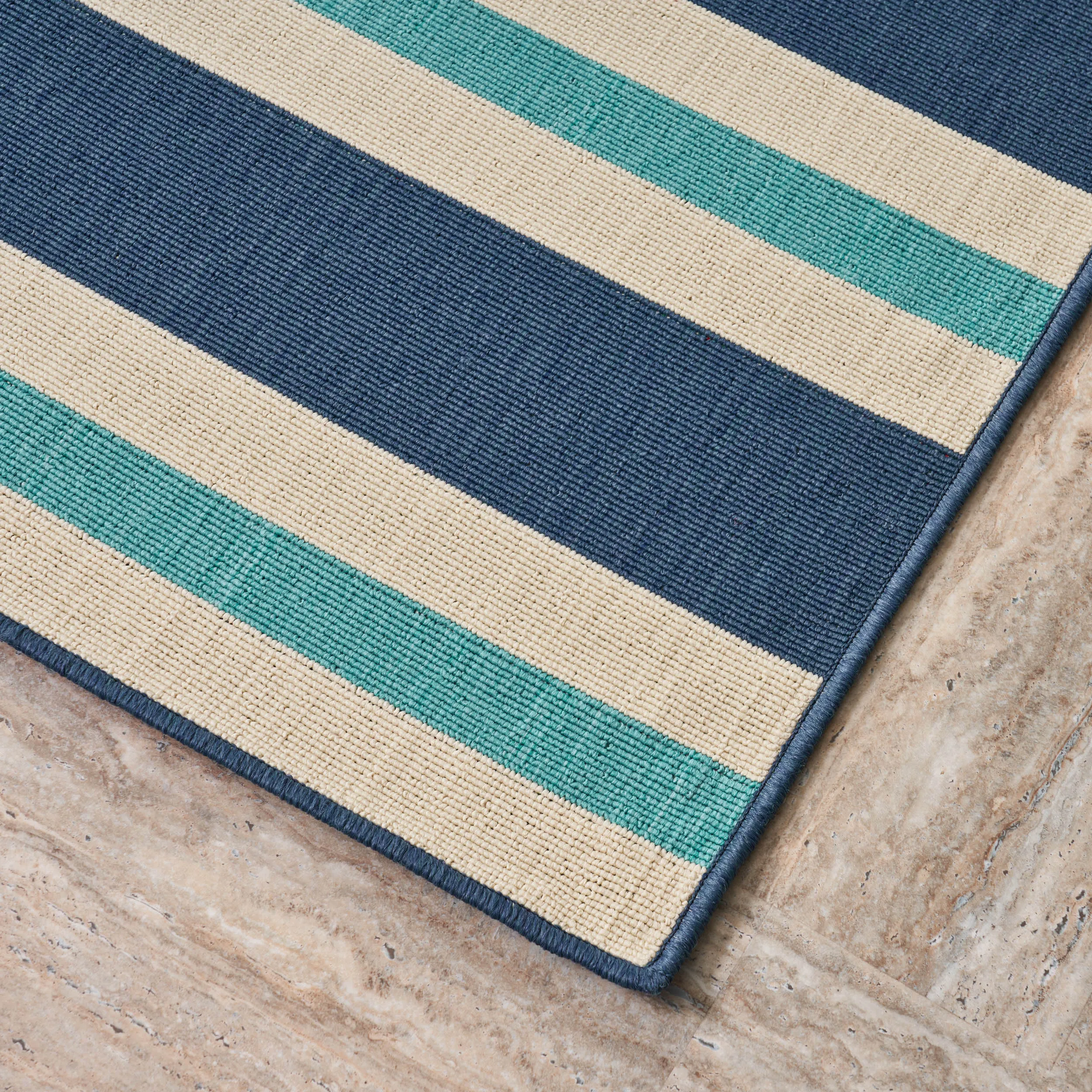 Outdoor Geometric Area Rug - NH729403