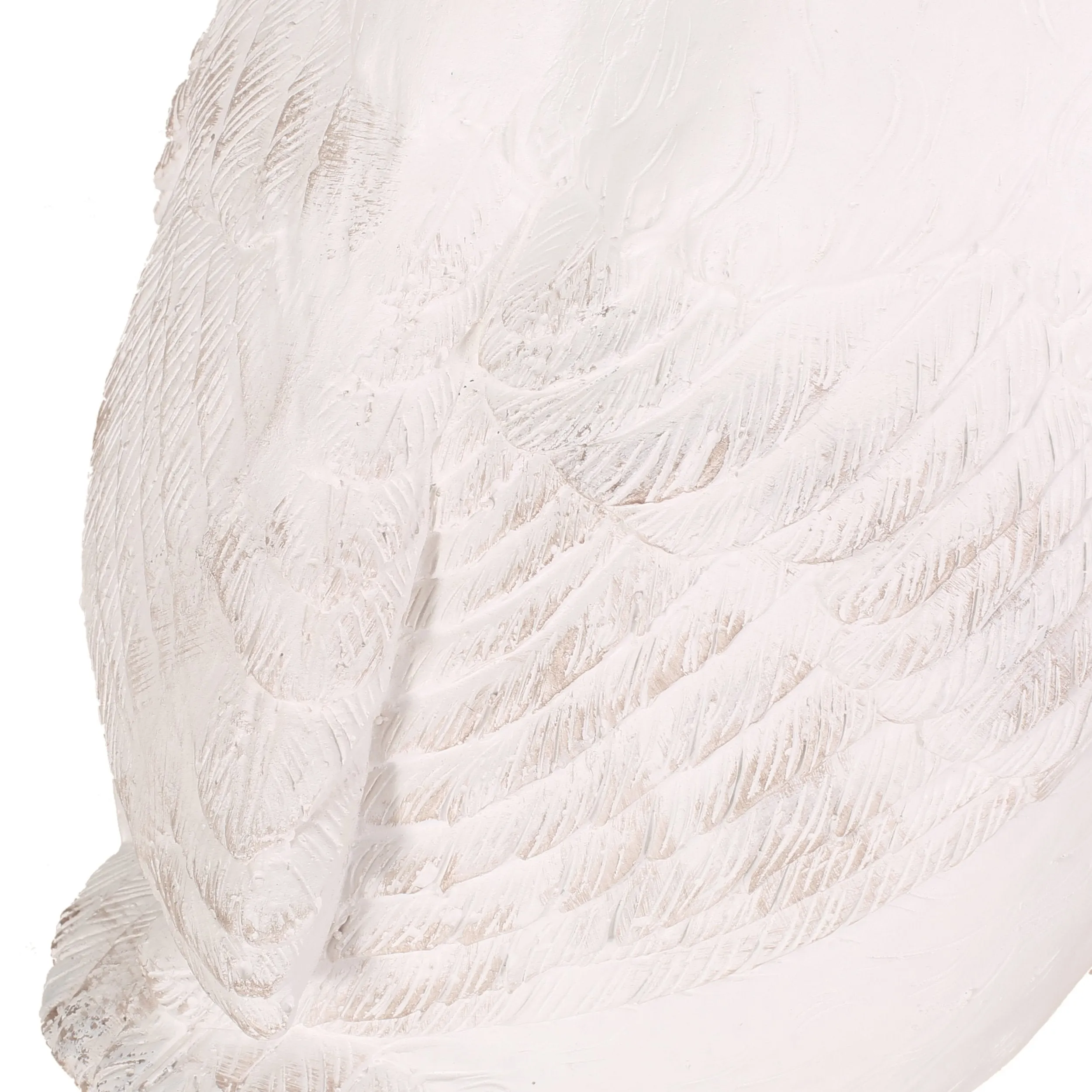 Outdoor Goose Garden Statue, White and Orange - NH879413