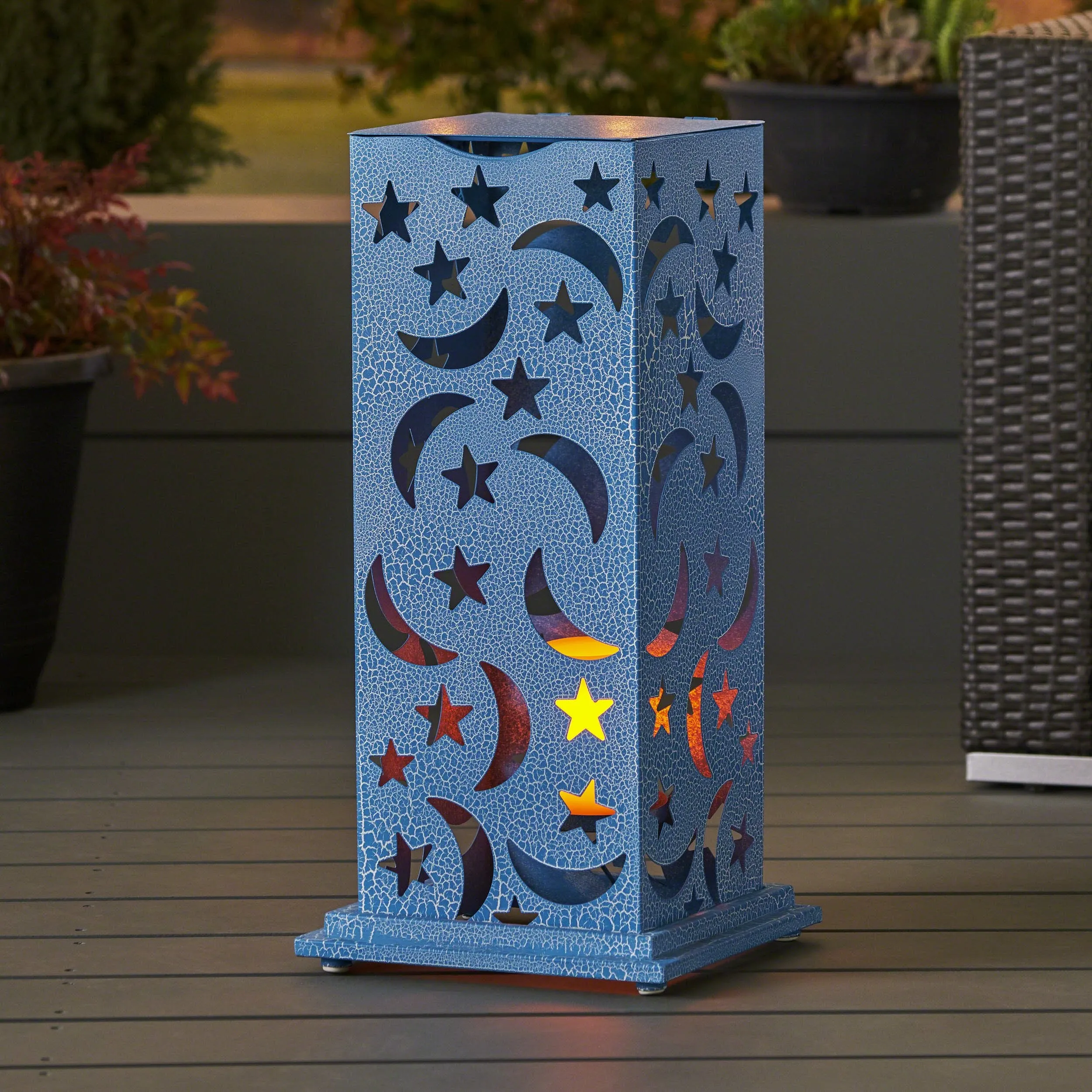 Outdoor Iron Cutout Lantern - NH962403