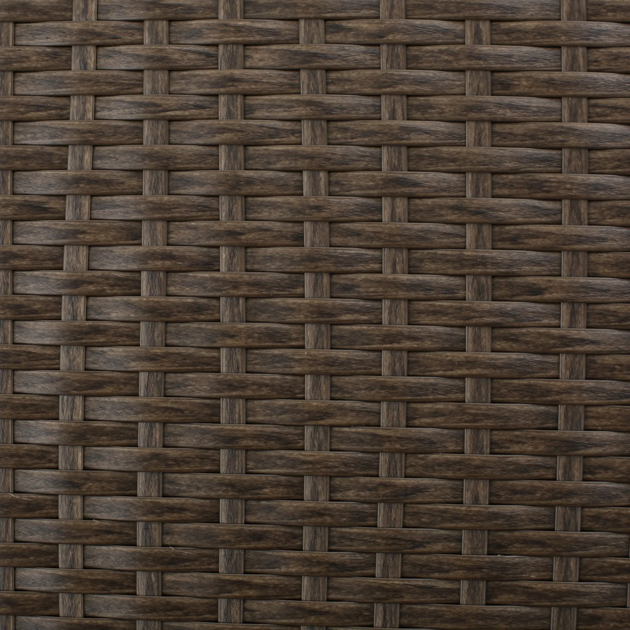 Outdoor L-shape Brown Wicker Sofa w/ Cushions - NH109992