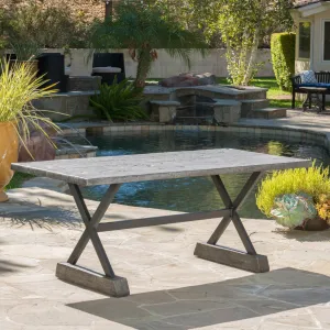 Outdoor Lightweight Concrete Dining Table - NH415692 patio chairs, outdoor seating