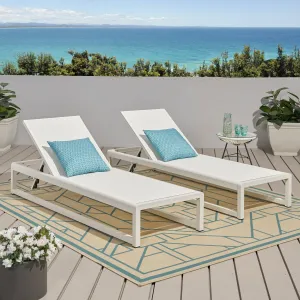 Outdoor Mesh Chaise Lounge (Set of 2) - NH749113 patio chairs, outdoor seating
