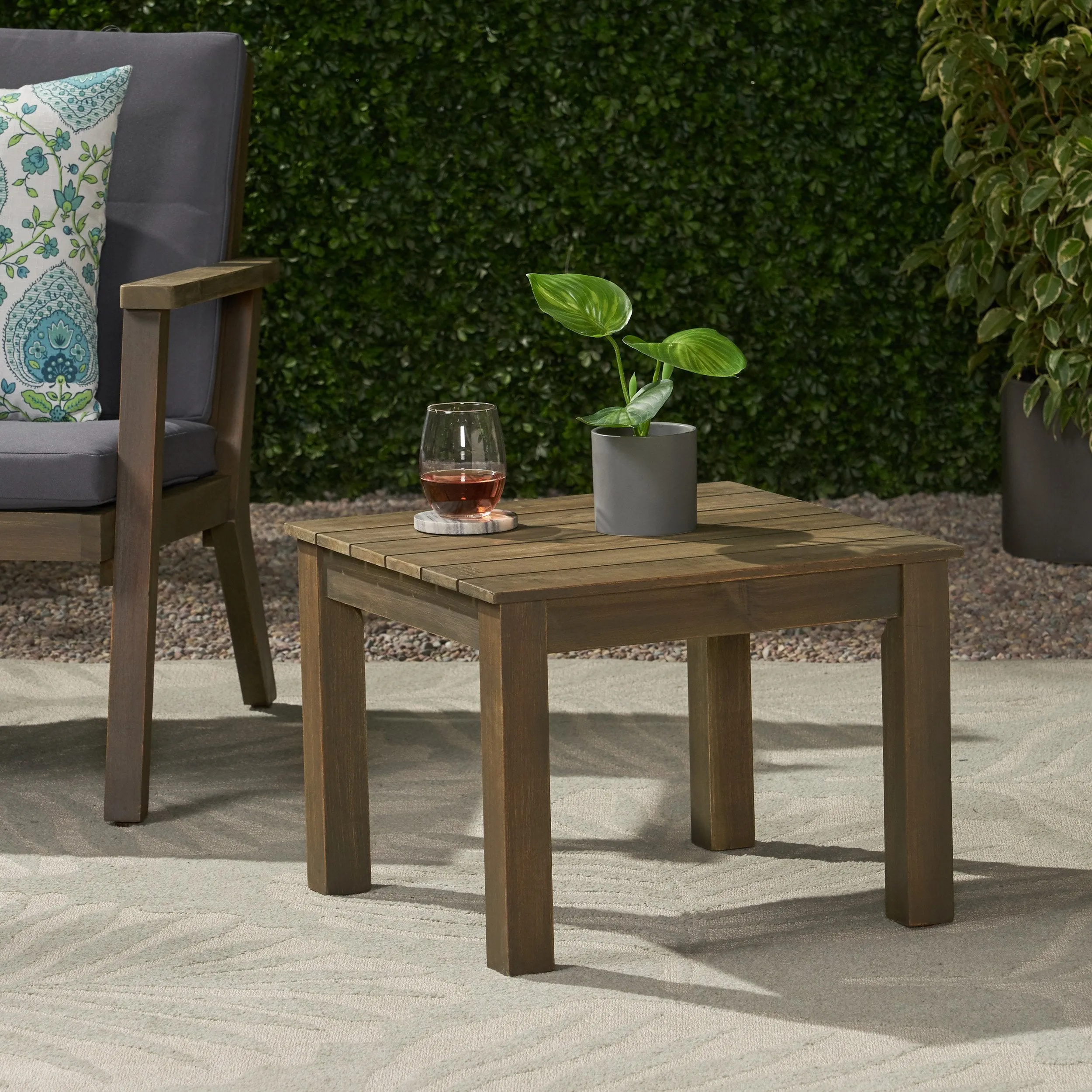 Outdoor Mid-Century Modern End Table - NH841213 coffee table, accent table