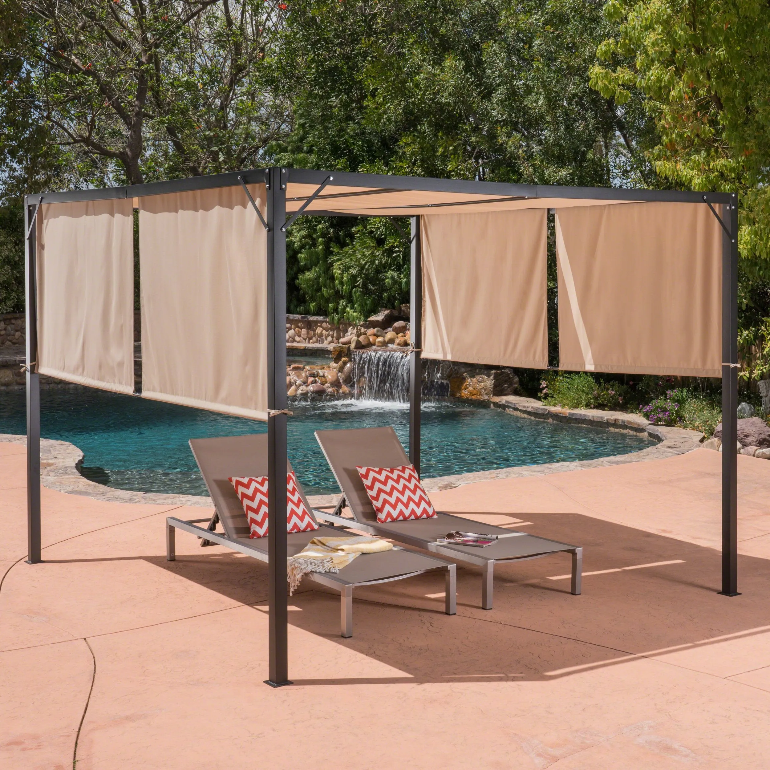 Outdoor Modern 10 x 10 Foot Canopy - NH293403 cowhide rug, luxury rug