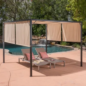 Outdoor Modern 10 x 10 Foot Canopy - NH293403 cowhide rug, luxury rug