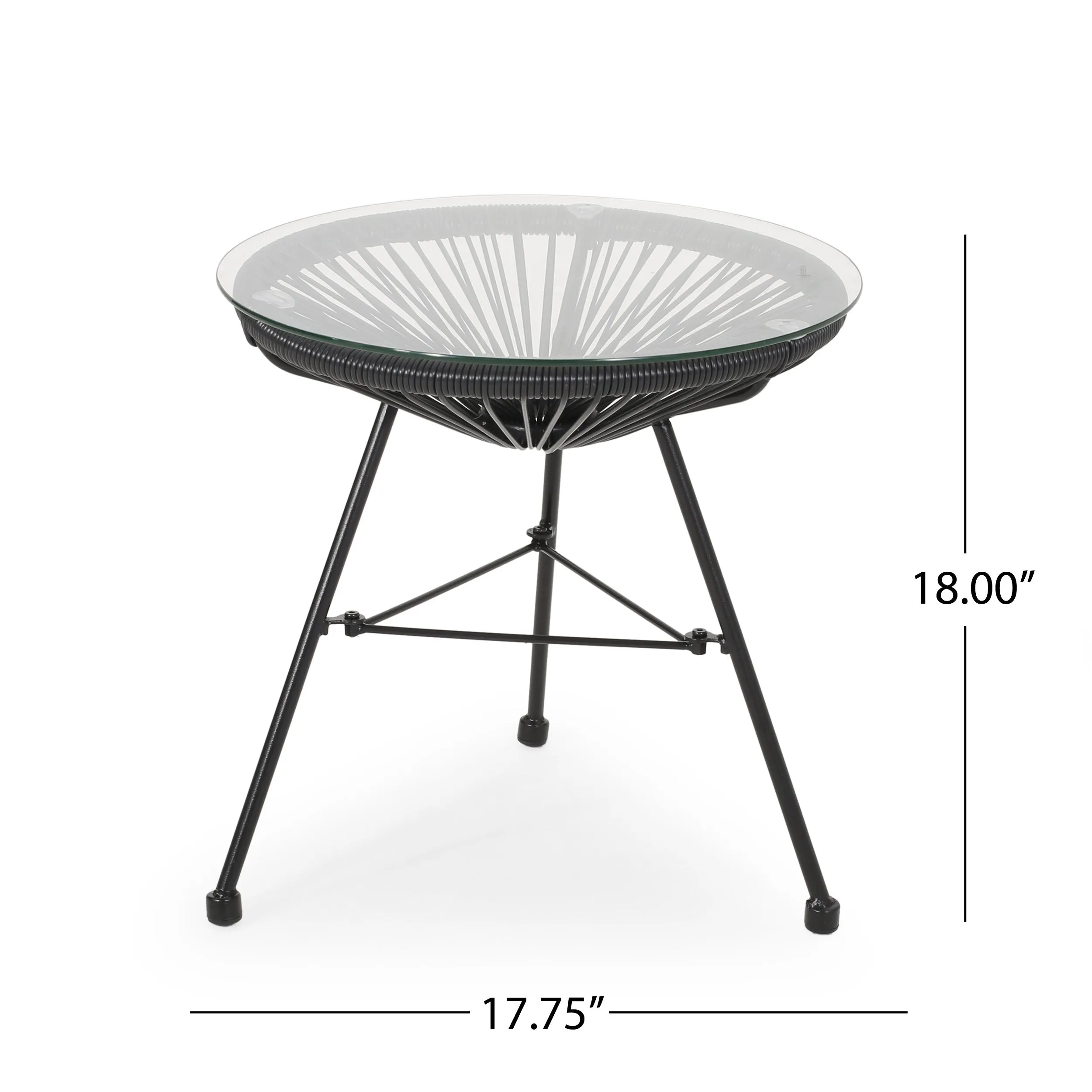 Outdoor Modern 2 Seater Faux Rattan Chat Set - NH680113