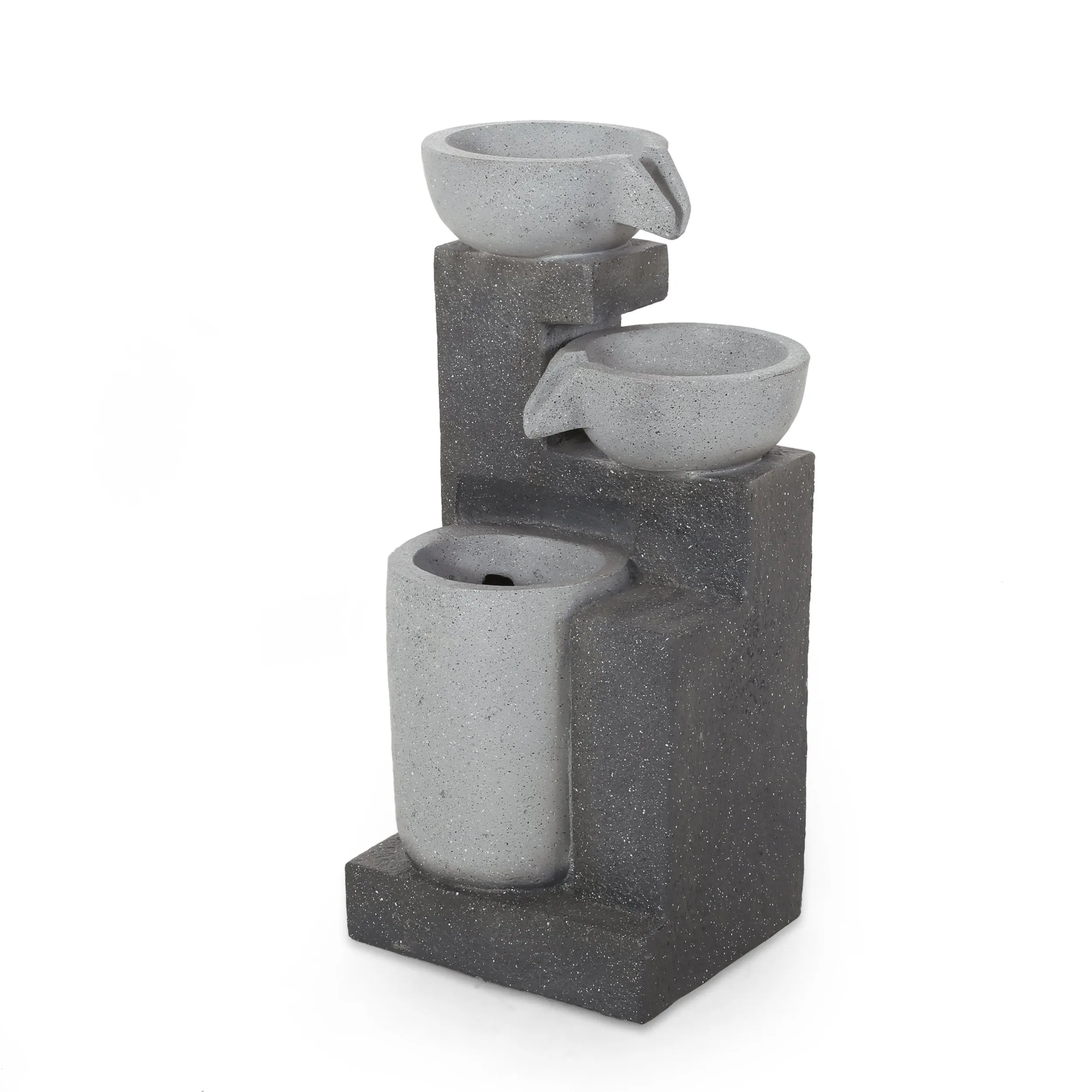 Outdoor Modern 3 Tier Fountain - NH220413 patio chairs, outdoor seating