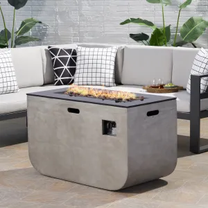 Outdoor Modern 40-Inch Rectangular Fire Pit - NH244113 patio chairs, outdoor seating