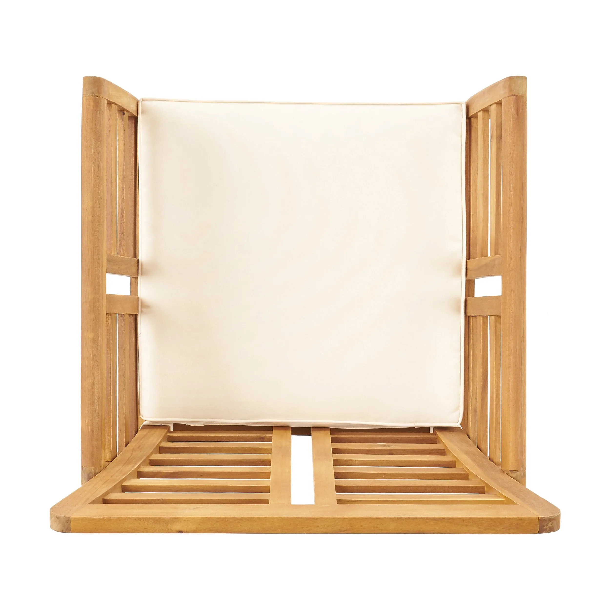 Outdoor Modern Acacia Wood 8 Seater Chat Set with Cushions - NH693113