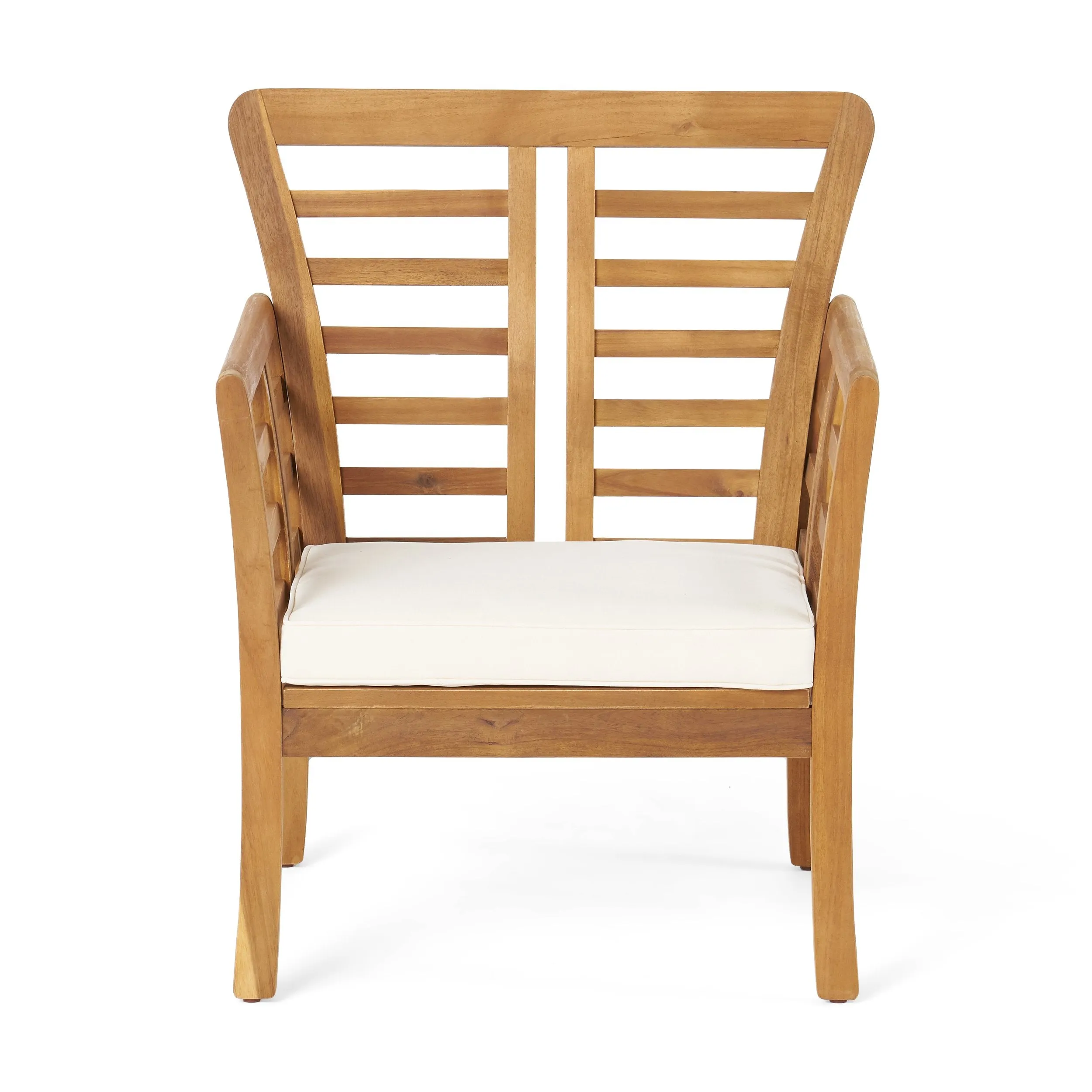 Outdoor Modern Acacia Wood 8 Seater Chat Set with Cushions - NH693113
