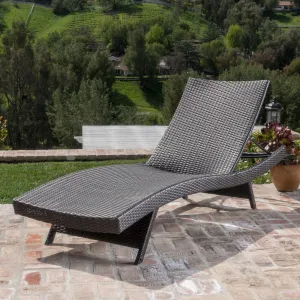 Outdoor Modern Adjustable Wicker Chaise Lounge Chair - NH256003 patio chairs, outdoor seating
